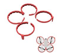 CERFFOOL Anneaux de Protection Pare-Chocs pour DJI Flip Protecteur Garde d'Hélice Anti-Collision Anti-Chocs pour Protection de l'Hélice Accessoire (Rouge)