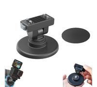 CERFFOOL Base de Support Magnétique pour Insta360 X4 Air/X5/Ace Pro 2 1/Ace Détachable Base 1/4 + Adaptateur Magnétique Fixation Réglable à 180° Base de Bureau à Dégagement Rapide pour Caméra d’Action