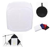 CERFFOOL Boîte à lumière de 80 cm pour studio photo avec 4 toiles de fond, tente pliable pour photographie de produits