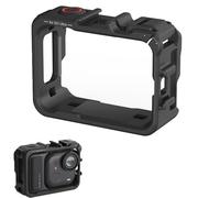 CERFFOOL Cadre de Protection pour Insta360 GO Ultra Cadre de Boîtier avec Sabot Froid Extension Coque en PC Libération Rapide Cadre Vertical-Horizontal Cage Accessoires pour Caméra d'action (Noir)