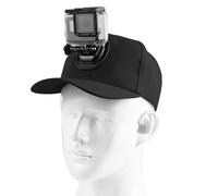 CERFFOOL Casquette de Baseball avec Support pour GoPro Hero 13 12 DJI Osmo Action 6 5 Pro 4, Support de caméra d'action, Accessoire de caméra d'action, Support à dégagement Rapide (Noir)