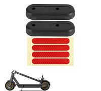 CERFFOOL Couvercle de Protection Bande Réfléchissante pour Segway Ninebot Max G30/G30D Roue Arrière Cache Plastique Couvercle Décoratif Pièces de Rechange Accessoire pour Scooter Électrique (Rouge)