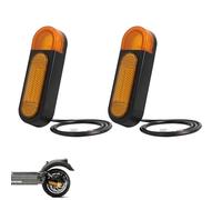 CERFFOOL Couvre-Roues Arrière Réfléchissants pour Smartgyro K2 Enjoliveur de Roue avec Témoin D'avertissement Feux Latéraux Arrière Pièce de Rechange pour Scooter Électriques Accessoires