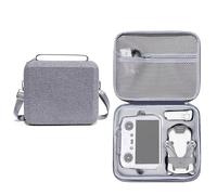 CERFFOOL Étui de transport rigide pour DJI Mini 4 Pro Fly More Combo Portable PU Sac étanche pour DJI RC 2/RC-N2 Sac à bandoulière de grande capacité pour accessoires de drone, gris, Sac étanche en