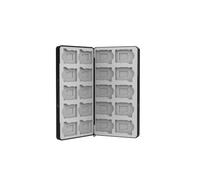 CERFFOOL Étui Rangement pour Cartes Jeux Boîte de Rangement pour Nintendo Switch 2/Switch OLED/Switch Lite/Switch Cartouche Soft Silicone Housse de Protection Portable avec 20 Emplacements (Noir)