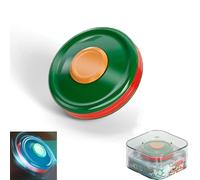 CERFFOOL Hand Spinner EDC Jouet Fidget Slider Toys Finger Gyro en Magnétique Plastique Ouets Anti-Anxiété Fidget Spinner Anti-Stress Sensory Toys Jeux de Doigts pour Soulager (Vert)