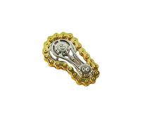 CERFFOOL Jouet Fidget en Chaîne de Vélo EDC Jouet Fidget Slider Toys 2 Gears Figity Spin Finger Games Anti-Anxiété Fidget Spinner pour Adultes Enfants Anti-Stress Sensory Toys Jeux de Doigts (Or)