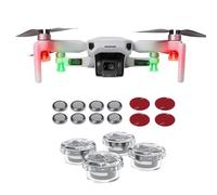CERFFOOL Kit de phares d'avertissement de vol de nuit pour DJI NEO Mini 4 Pro 4 3 Pro 3 Mavic 3 Pro 3 Classic Air 3 FPV Avata 2, etc. Accessoires de drones 4 lumières