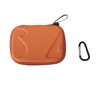CERFFOOL Mini étui de transport pour DJI Osmo Action 5 Pro 4 3 résistant aux chocs, aux rayures, à l'eau, à la poussière, sac de rangement portable pour accessoires de caméra d'action, Orange, Léger