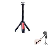 CERFFOOL Mini perche à selfie extensible pour GoPro 13 12 11 Insta 360 X4 3 Portable Vlog Trépied Extension Monopode Tripod Accessoire de caméra d'action (Rouge)