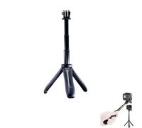CERFFOOL Mini perche à selfie extensible pour GoPro 13 12 11 Insta 360 X4 3 Portable Vlog Trépied Extension Monopode Tripod Accessoire pour caméra d'action (Noir)