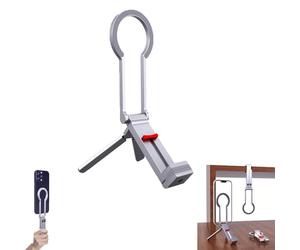 CERFFOOL Multifonctionnel Trépied magnétique pour Magsafe iPhone Samsung Huawei Pliable Support de Bureau en Aluminium Trou de Vis de 1/4" Rotation à 360° Support de Téléphone avec Anneaux Magnétique
