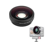 CERFFOOL Objectif Grand Angle FOV 185° pour DJI Osmo Action 6 Verre Optique HD Multicouches Éléments de Lentille en 4 Groupes Étanche Anti-Rayures Accessoires pour caméra d'action