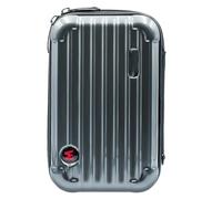 CERFFOOL Petit étui de transport pour Insta360 Flow/Flow Pro - Coque rigide en polyuréthane - Sac de rangement de voyage portable avec sangle latérale et support intérieur pour caméra d'action, gris,