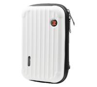 CERFFOOL Petit étui de transport pour Insta360 Flow/Flow Pro - Coque rigide en polyuréthane - Sac de rangement de voyage portable avec sangle latérale et support intérieur pour caméra d'action, blanc,