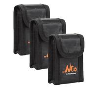 CERFFOOL Sac anti-explosion pour DJI NEO Sac ignifuge pour batterie Lipo Explosions Protégé Sécurité Résistant à la chaleur Sac de rangement Drone Accessoires, Pour 3 batteries, Universel