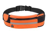 CERFFOOL Sac banane pour sports de plein air, sac banane antivol pour téléphone portable, portefeuille, clés, étanche, résistant aux chocs, perte de charge, Orange, Sac banane sport orange
