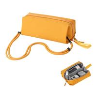 CERFFOOL Sac de Transport pour DJI Osmo Pocket 4 3 Étui de Rangement Portable Multifonction pour Caméra d'action/Caméra Panoramique/Téléphone Grande Capacité avec Bandoulière (Jaune)