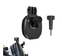 CERFFOOL Support de pare-brise pour caméra d'action et moto GoPro 12/11/10/9/8 pour Insta360 X4/X3/Ace Pro pour DJI Osmo Action 4/3 Accessoire
