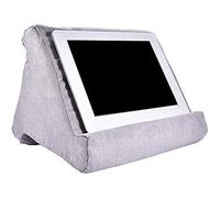 CERFFOOL Support de Tablette pour iPad Kindle Liseuses Magazine Smartphones Support Universel Coussins Souples Multi-Angles Souple Coussin de Lecture Support de Téléphone Portable (Gris)