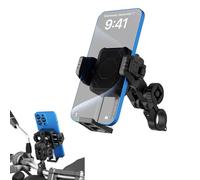 CERFFOOL Support de Telephone Moto Amortisseur de Vibrations Stable Anti-vol Rotation à 720° pour iPhone/Samsung/Huawei 4.7-7.2 Pouces Smartphones pour GoPro Support Universel pour Tricycles/Vélos