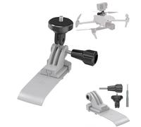 CERFFOOL Support Fixation de Camera d'action pour DJI Air 3 Drone pour DJI Action 5 Pro 4/GoPro Hero 13 12 BLACK/Insta360 GO 3S 3/Insta360 X4 X3 Kit Adaptateur d'Extension Supérieur Accessoires