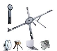 CERFFOOL Support Magnétique Pliable 3 en 1 pour Ordinateur Portable/Tablette/Téléphone 8 Hauteurs Réglables Support Léger en Alliage d'Aluminium pour MacBook/iPad/Mag-Safe iPhone Android pour Voyage
