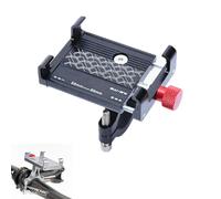 CERFFOOL Support Téléphone Vélo pour pour iPhone 16 15 14/Huawei/Samsung Alliage d'aluminium Moto VTT Support Smartphone Portable Stable Snti-bougé (Noir)