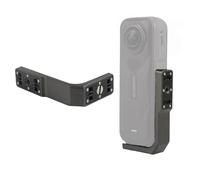 CERFFOOL Support Vertical-Horizontal pour Insta360 X5/X4/X3 Support en Forme de L en PPA Plastique Base à Dégagement Rapide avec 1/4" Interface pour Caméra d'action Accessoires