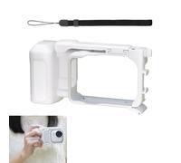 CERFFOOL Xplorer Grip Pack pour Insta360 GO Ultra avec Interface à Sabot Froid Léger Cage à Cadre Dégagement Rapide Shooting Poignée avec Lanière Accessoires pour Action Caméras (Blanc)