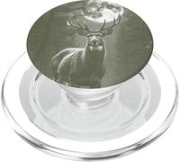 Cerfs Lune Nature Animaux Amoureux des cervidés PopSockets PopGrip pour MagSafe