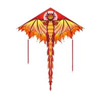 Cerfs-Volants Dragon pour Enfants, Cerfs-Volants en Forme de Delta, en Tissu Nylon Ripstop, Ligne de cerf-Volant résistante au Vent, Jouets extérieurs animés