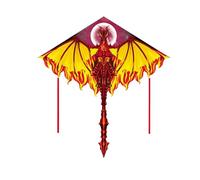 Cerfs-Volants Dragon pour Enfants, Cerfs-Volants en Forme de Delta, en Tissu Nylon Ripstop, Ligne de cerf-Volant résistante au Vent, Jouets extérieurs animés