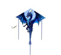 Cerfs-Volants Dragon pour Enfants, Cerfs-Volants en Forme de Delta, en Tissu Nylon Ripstop, Ligne de cerf-Volant résistante au Vent, Jouets extérieurs animés