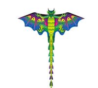 Cerfs-Volants Dragon pour Enfants, Cerfs-Volants en Forme de Delta, en Tissu Nylon Ripstop, Ligne de cerf-Volant résistante au Vent, Jouets extérieurs animés