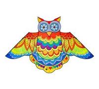 Cerfs-Volants Monofil- HQ- Hibou arc-en-ciel Multicolore G