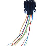 Cerfs-volants pour adultes énorme cerf-volant créatif pieuvre extérieur non squelette jouets aériens personnalisés faciles à voler dans la brise Convient pour les parcs plages (couleur : noir B taille