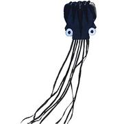 Cerfs-volants pour adultes énorme cerf-volant créatif pieuvre extérieur non squelette jouets aériens personnalisés faciles à voler dans la brise Convient pour les parcs plages (couleur : noir taille B
