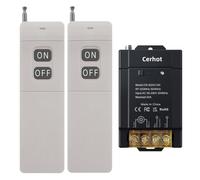 Cerhot AC 220V/230V/240V 3000m 30A haute performance Interrupteur de lumière extérieure Interrupteur à télécommande sans fil pour pompe à eau Éclairage (3000 m 2V1 AC 100V-240V)