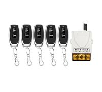 Cerhot Blanc Interrupteur sans fil RF haute puissance 220V/230V CA 30A avec télécommande pour éclairage extérieur compatible avec porte de garage pompe à eau et DIY éclairage (White AC100-240V 5V1)