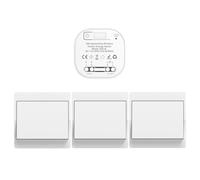 Cerhot EU interrupteur sans fil sans piles kit interupteur sans fil autoalimente va et vient sans fil sans pile radio interrupteur a distance eclairage domestique wireless switch (EU 1Gang 3V1 a)