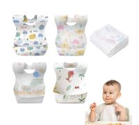 Cerioll 20er Set Einweg-Lätzchen Für Baby Lätzchen, Einweg Reiselätzchen, Einweg-Lätzchen und Tischsets fürs Kleinkind, Baby-Lätzchen für Familie, Reisen, Kinderzimmer, 0-3 Monate und in 4 Mädchen