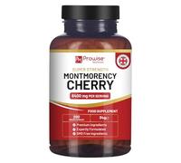 Cerise de Montmorency 6400 mg - 200 capsules de cerise acidulée - Supplément naturel d'extrait de cerise acidulée pour hommes et femmes - Fabriqué au Royaume-Uni par Prowise