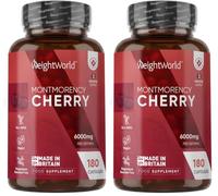 Cerise de Montmorency Gélules - Source de Melatonine, Vitamines & Magnésium (Lot de 2)