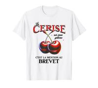 Cerise Diplôme Brevet des Collèges - Mention Bien Méritée T-Shirt