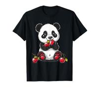 Cerise Fruit Animal Art Wildlife Cute Cherry Panda Bear T-Shirt