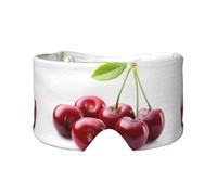 Cerise mignonne,Masque pour les yeux bloquant la lumière Cache-yeux et cache-oreilles pour le sommeil