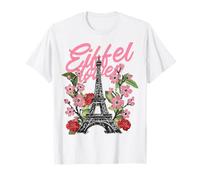 Cerise Paris Tour Eiffel Souvenir France T-Shirt