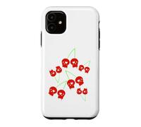 Cerise Rouges Le crâne Yami Kawaii Nu Goth Lolita Menhera Coque pour iPhone 11