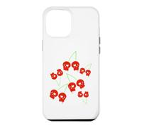 Cerise Rouges Le crâne Yami Kawaii Nu Goth Lolita Menhera Coque pour iPhone 12 Pro Max